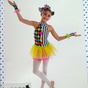 Weissman Harlequin Dance Costume with Tutu